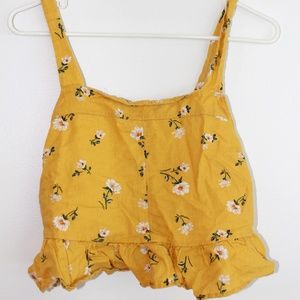 PacSun Trendy Crop Top Floral